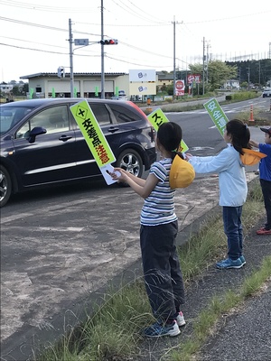 お手伝いの様子