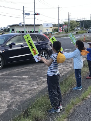 お手伝いの様子