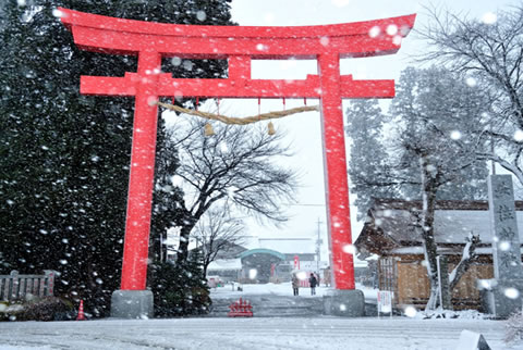 雪の日参拝